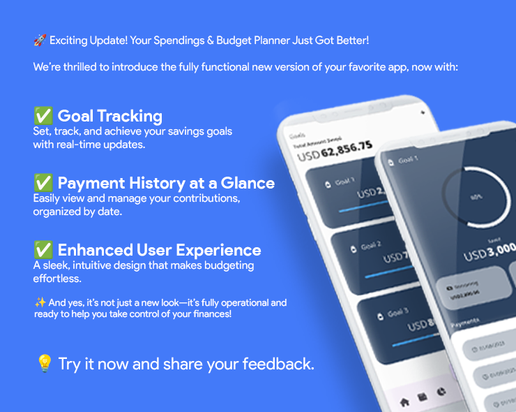 Spendings & Budget Planner